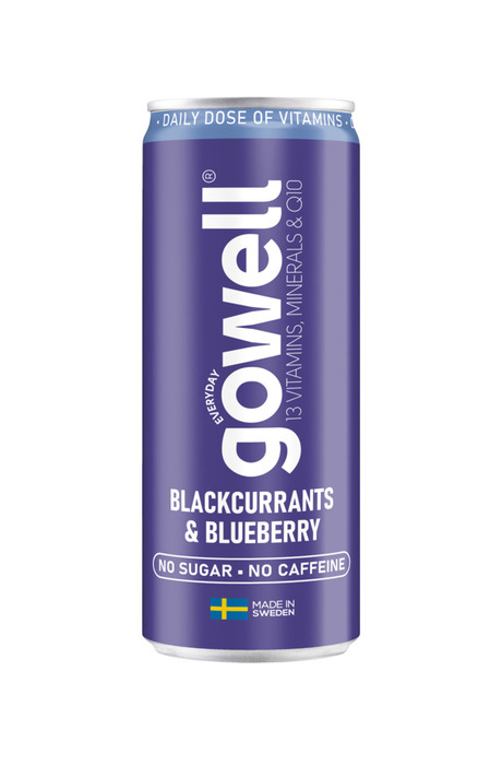 Funktionsdryck Svarta Vinbär & Blåbär 33 cl Gowell